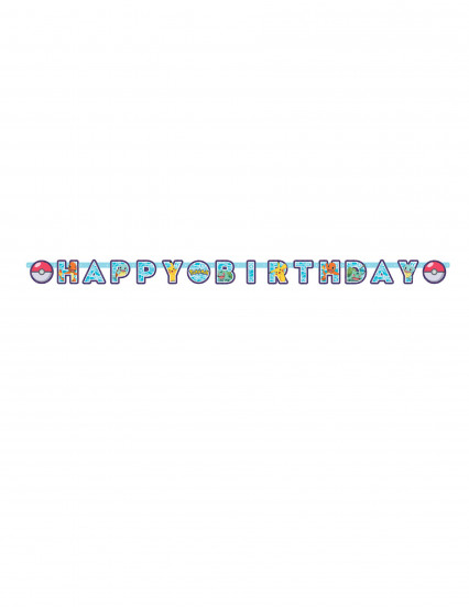 Girlande Happy Birthday Pokémon 218 x 12 cm 2