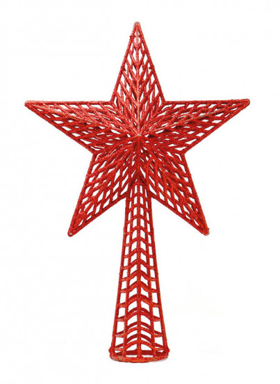 Baumspitze roter Stern 27 cm 1