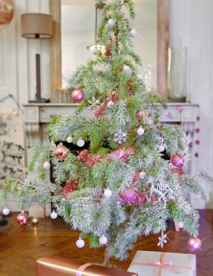 18 Mini weiße Weihnachtskugeln 3 cm 5